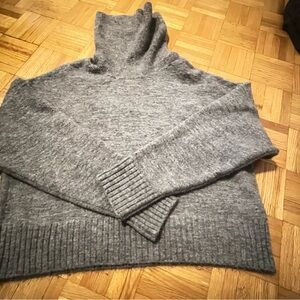 Dynamite Charcoal Cowl Neck Sweater